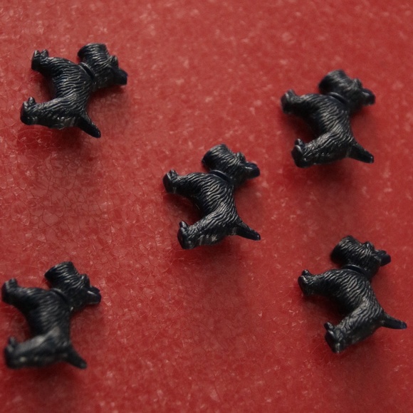 Vintage Scotty Dog Buttons, Childrens Buttons Set of 5 Dogs - Picture 5 of 6